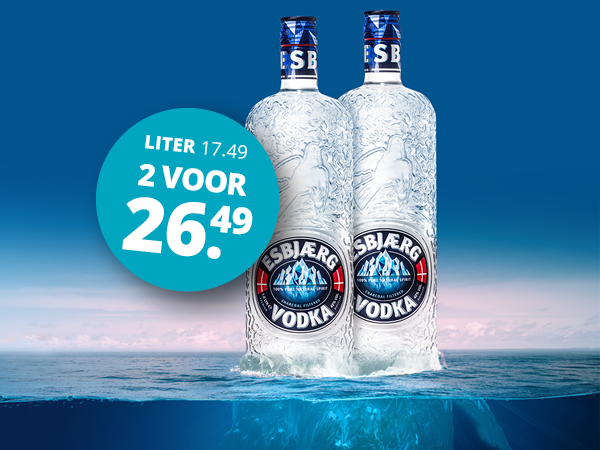 Esbjaerg Vodka - LITER 2 voor 26.49